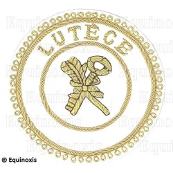 Badge / Macaron GLNF – Grande tenue provinciale – Grand Archiviste – Lutèce – Brodé main